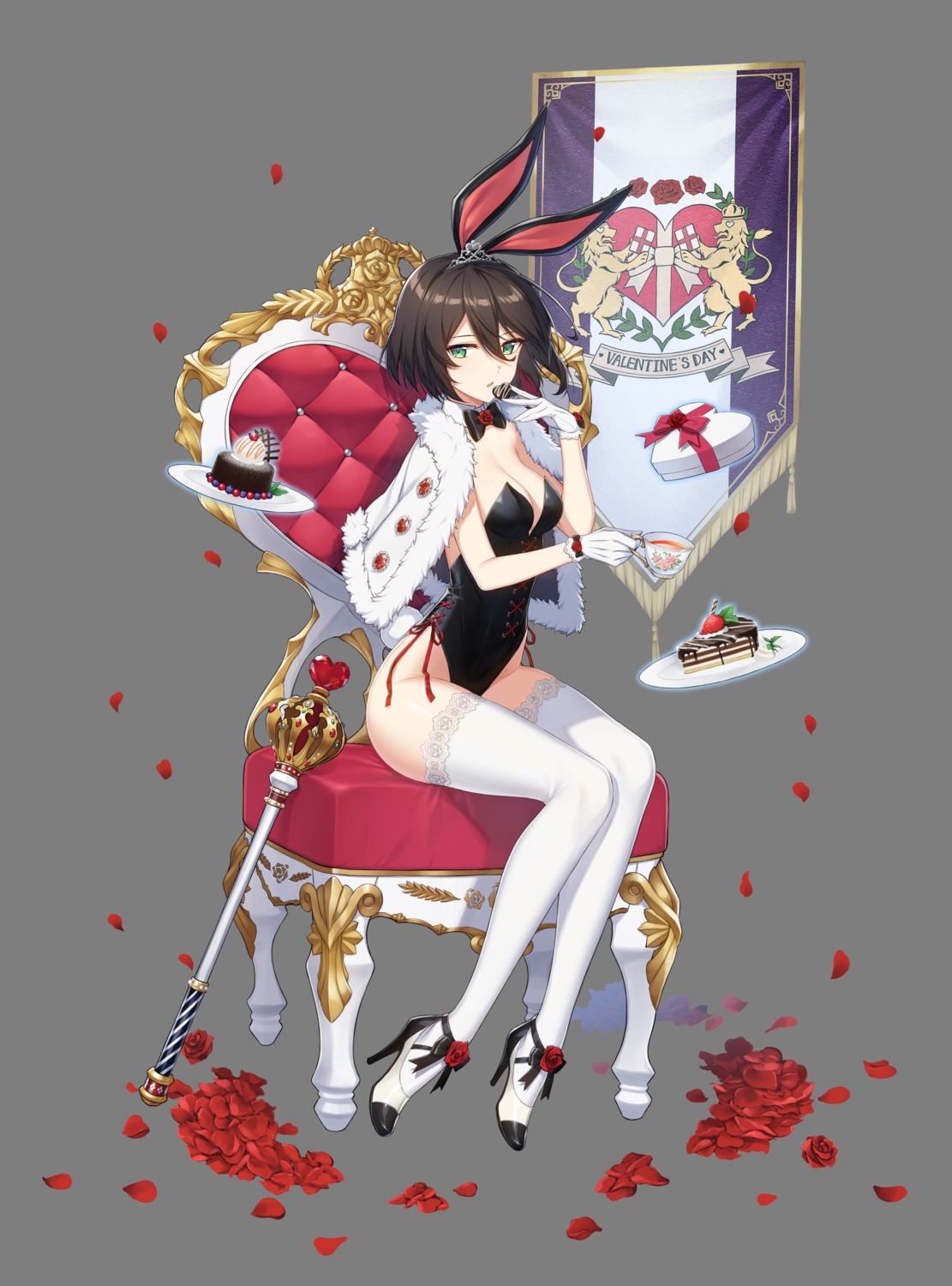 animal_ears bunny_ears bunny_girl counter:side heels thighhighs transparent_png