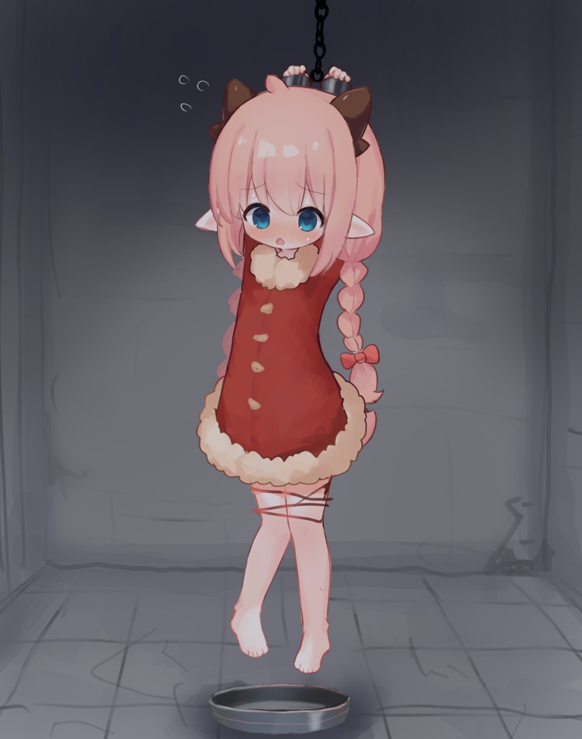 bondage dress horns konununui loli pointy_ears