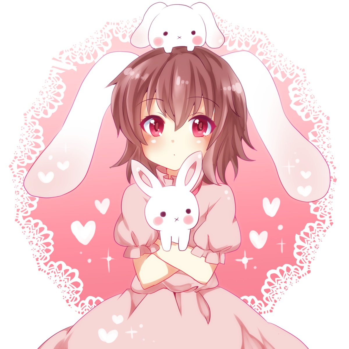 animal_ears bunny_ears chako_(chakoxxx) dress inaba_tewi touhou