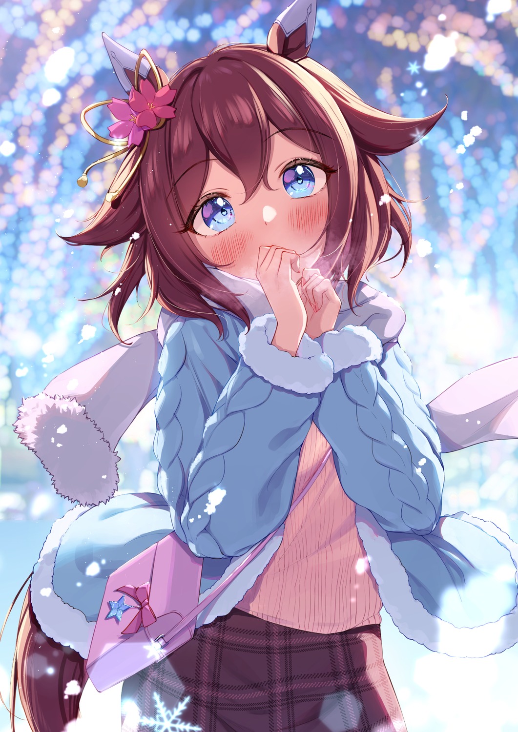 animal_ears saboten_mushi sakura_chiyono_o_(umamusume) sweater tail uma_musume_pretty_derby