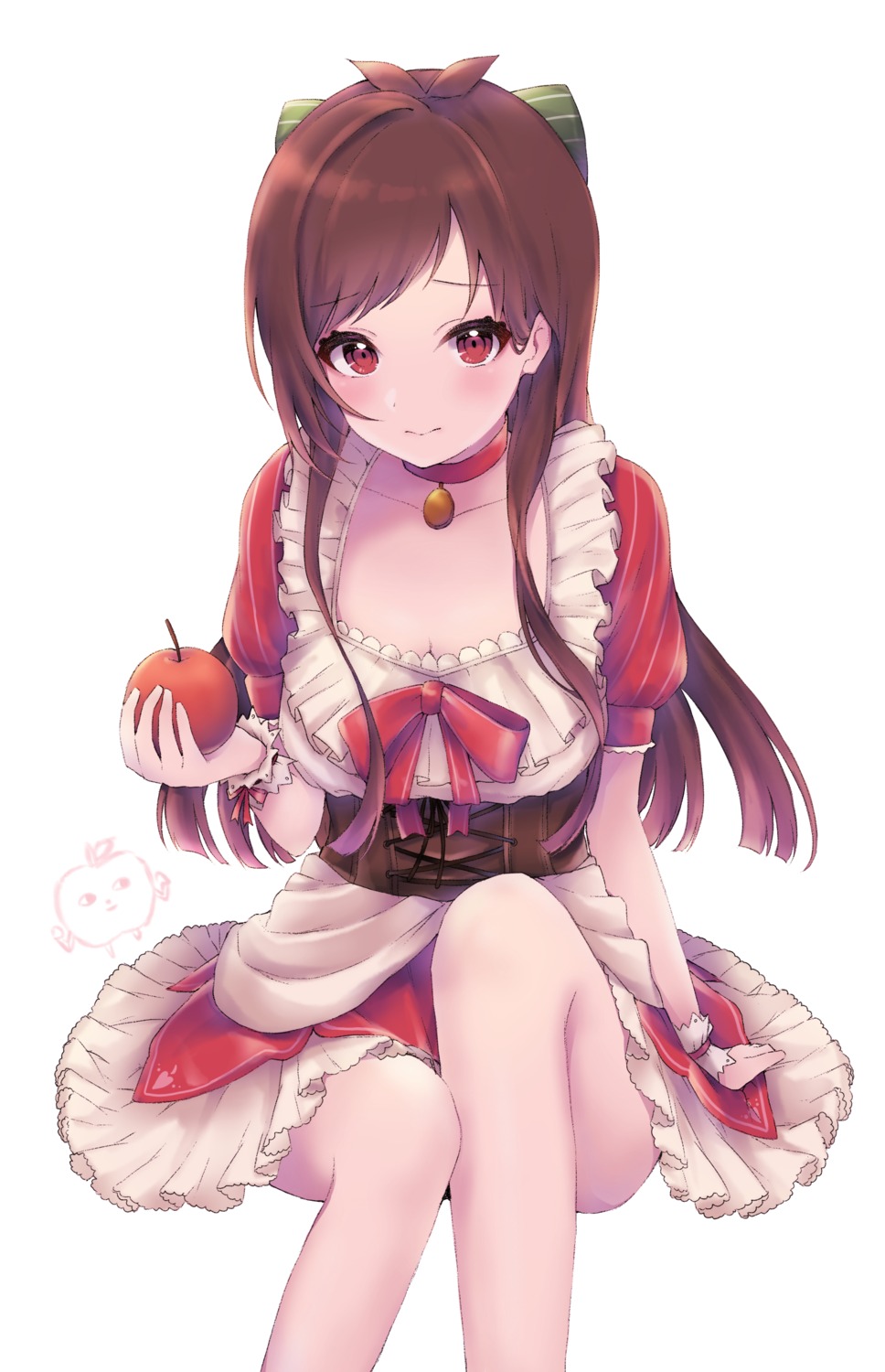 cleavage fusuma_(ramunezake) the_idolm@ster the_idolm@ster_cinderella_girls tsujino_akari