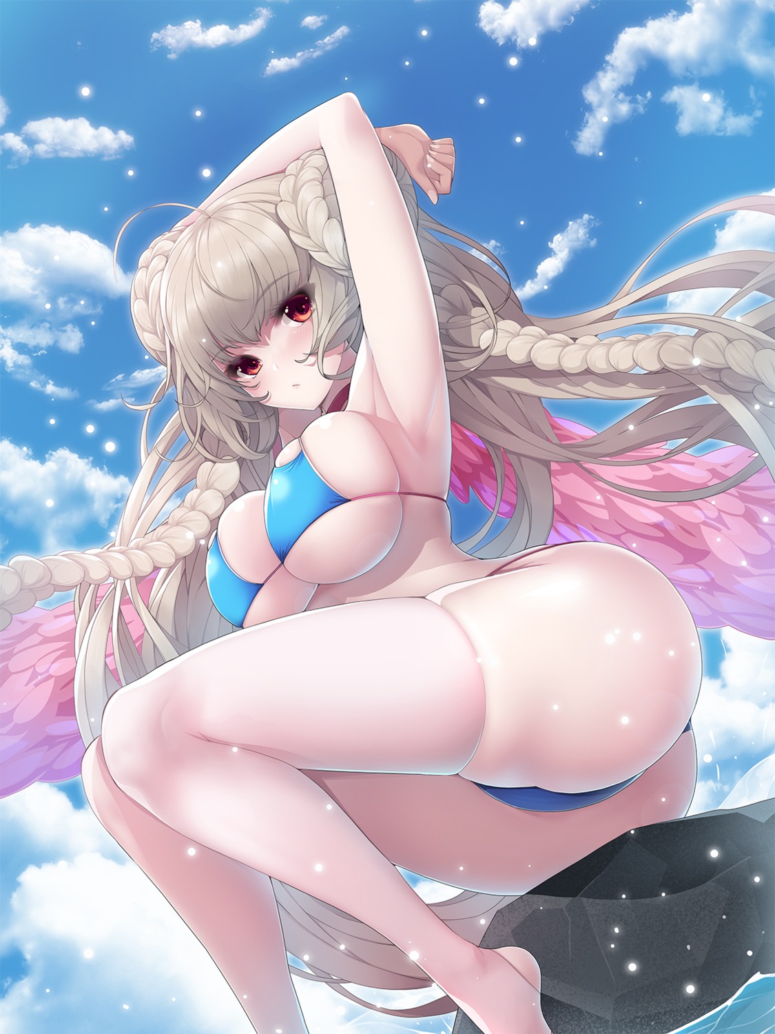 azur_lane bikini formidable_(azur_lane) koflif swimsuits thighhighs thong