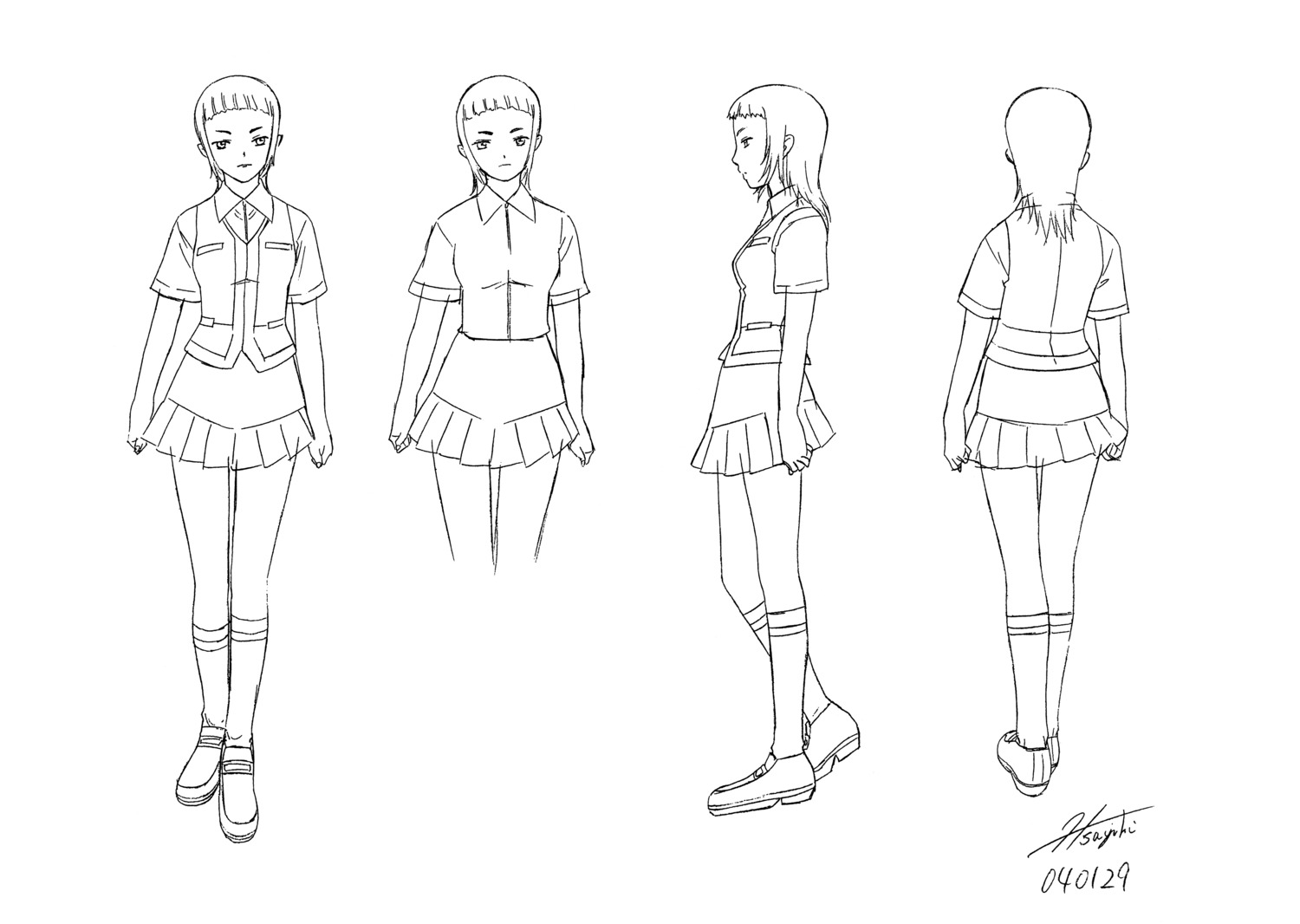 character_design hisayuki_hirokazu mai_hime miyu_greer seifuku