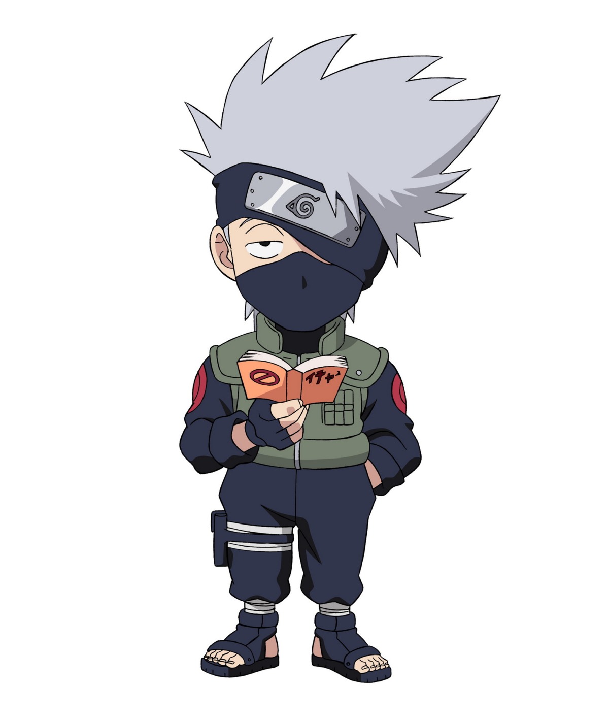 chibi hatake_kakashi male naruto vector_trace