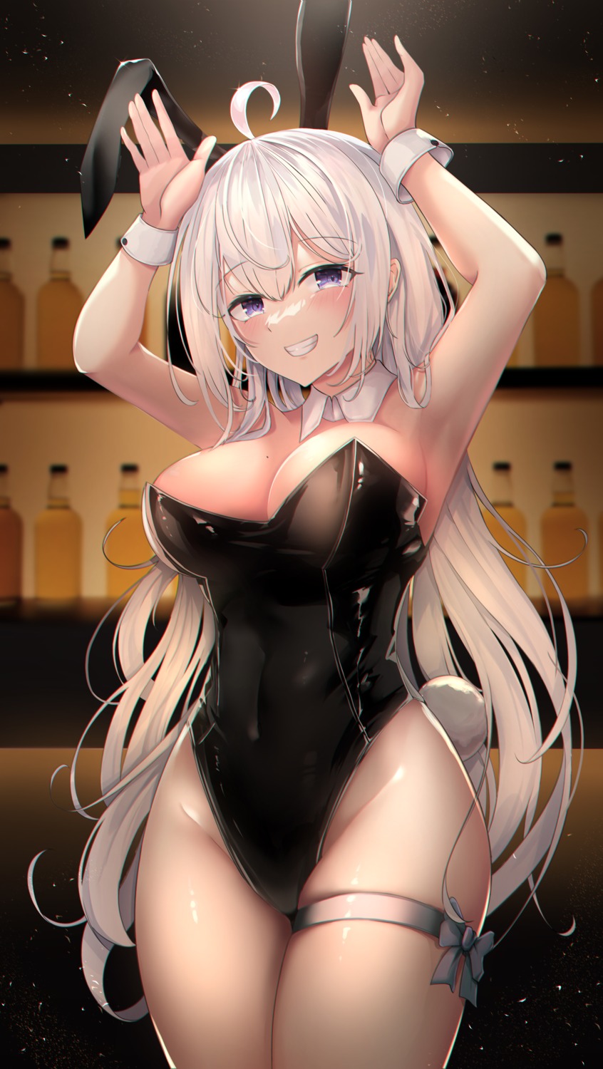 animal_ears bunny_ears bunny_girl garter leehong no_bra tail