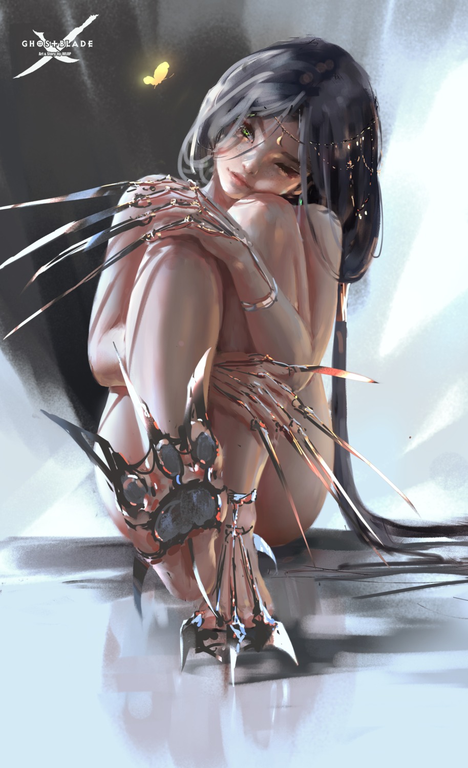 aeolian feet ghostblade naked weapon wlop