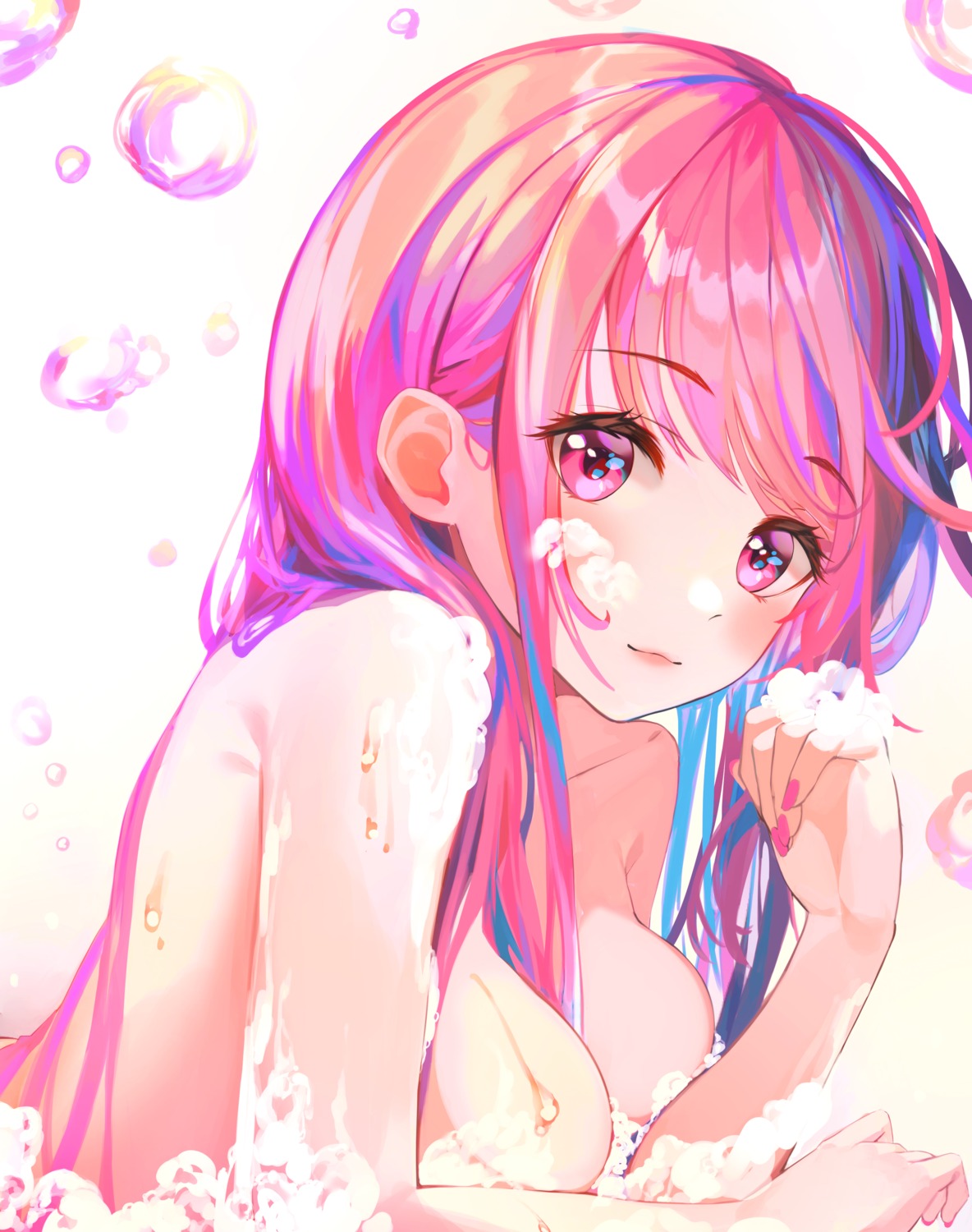 bathing breast_hold cream munseonghwa topless wet