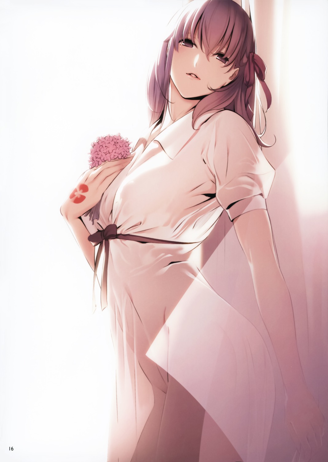 dress fate/stay_night matou_sakura nanao nopan see_through tattoo