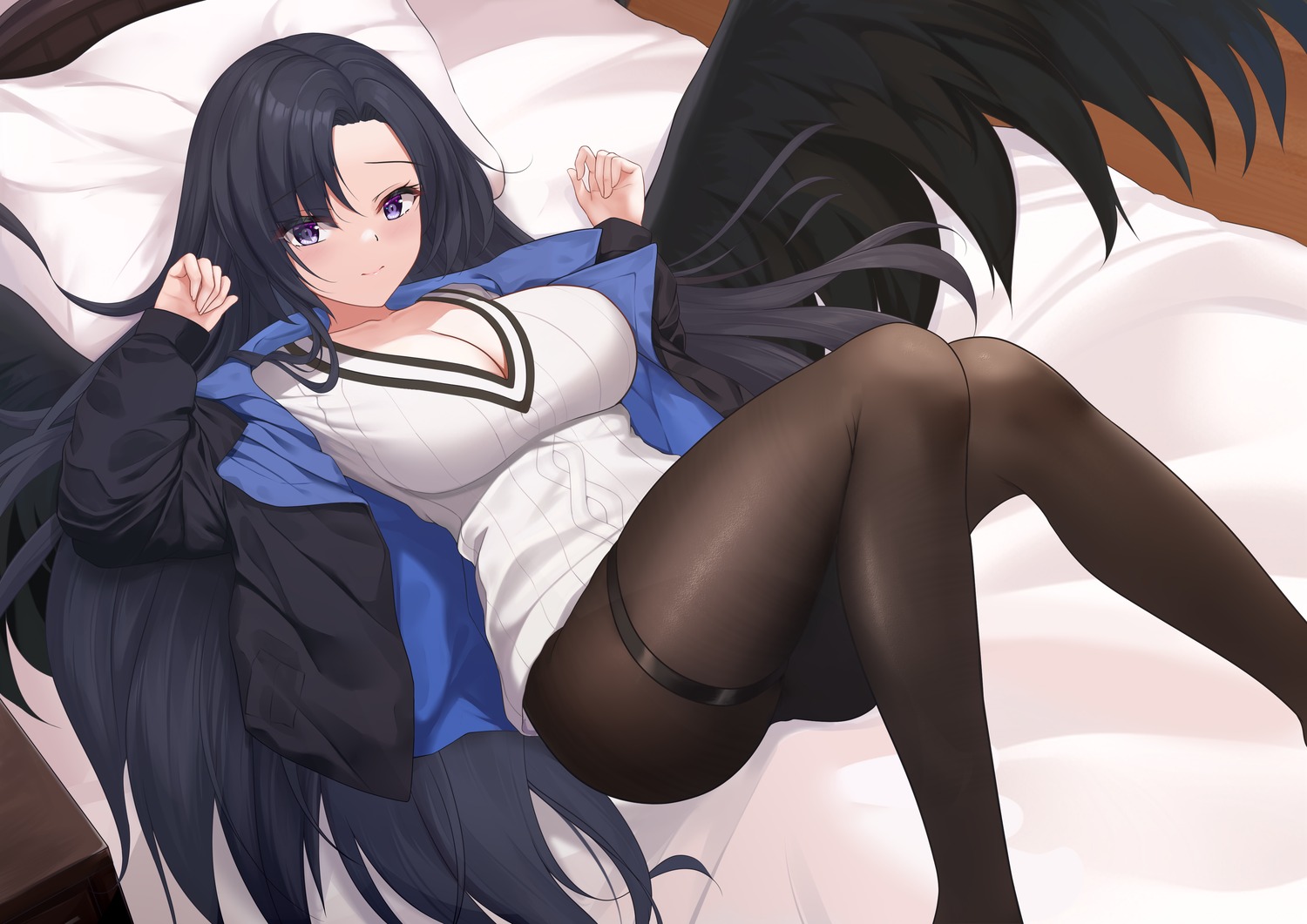 garter pantyhose shenqi_(toid310) wings