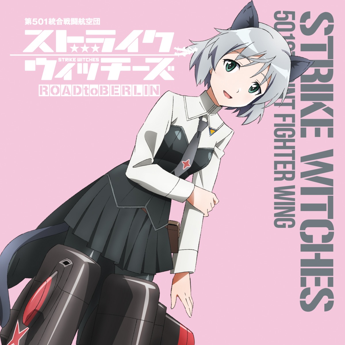 animal_ears disc_cover mecha_musume nekomimi pantyhose sanya_v_litvyak strike_witches tail tanaka_haruka uniform