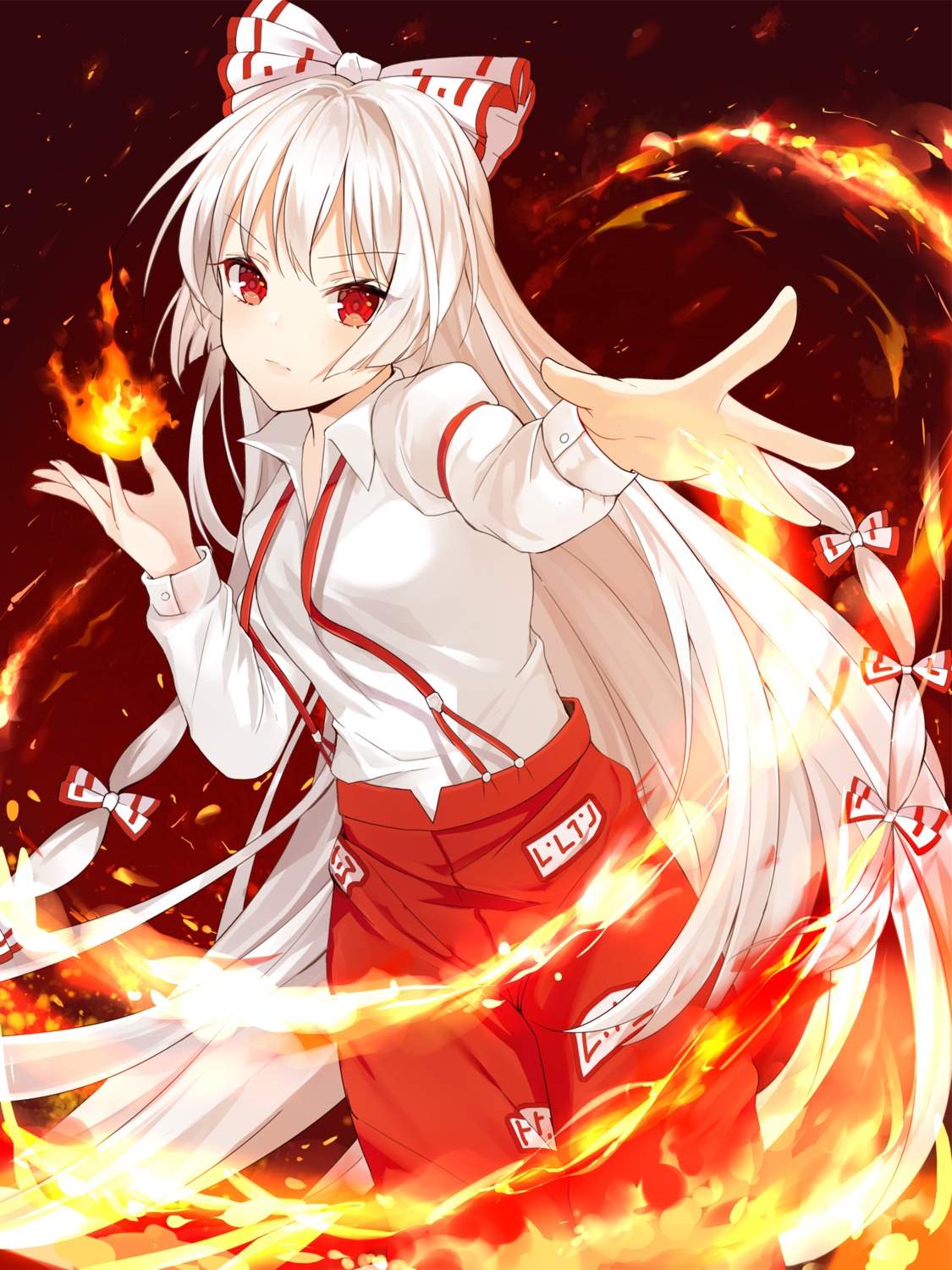 fujiwara_no_mokou hum_(ten_ten) touhou