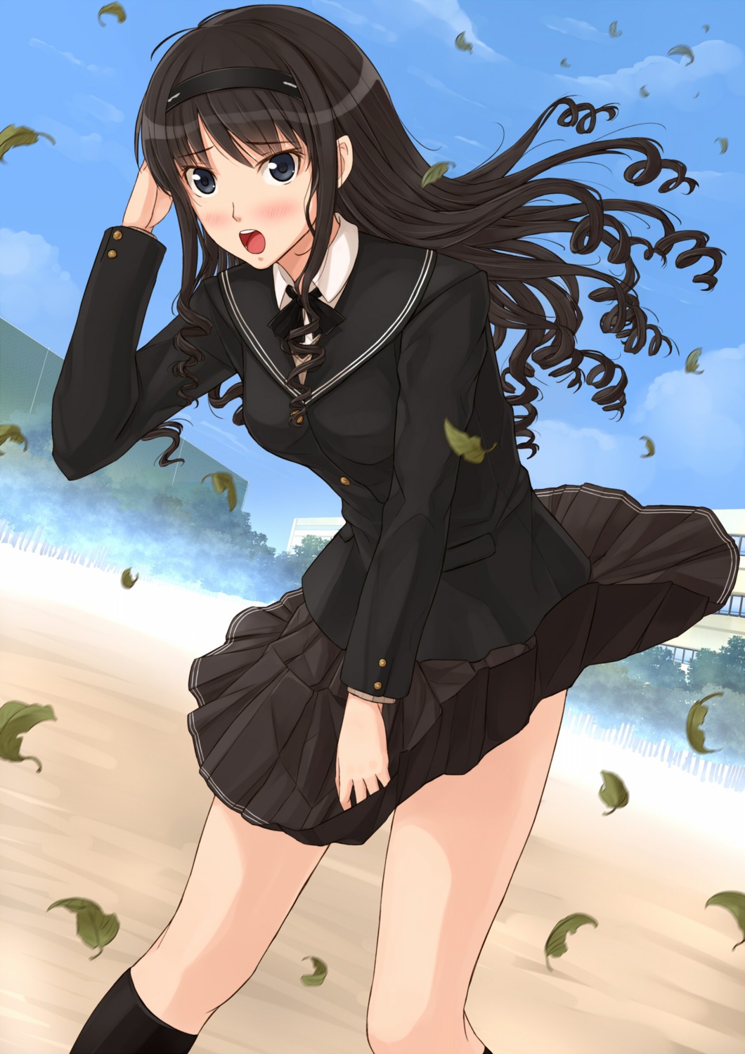 amagami kazeno morishima_haruka seifuku