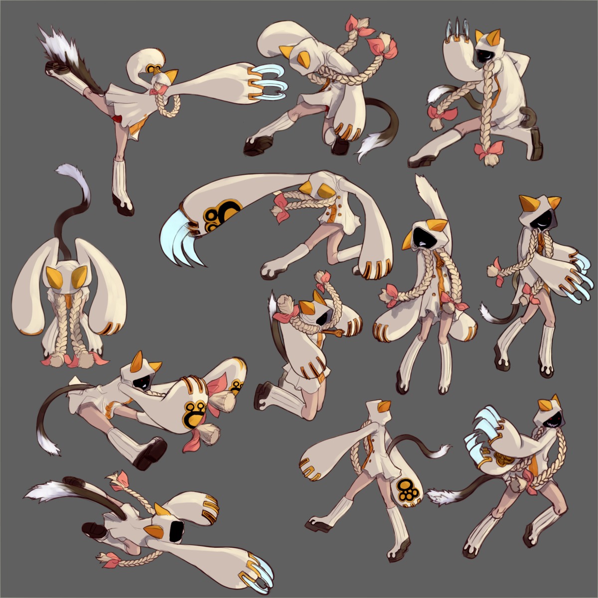 animal_ears blazblue character_design katou_yuuki mori_toshimichi nekomimi tail taokaka transparent_png