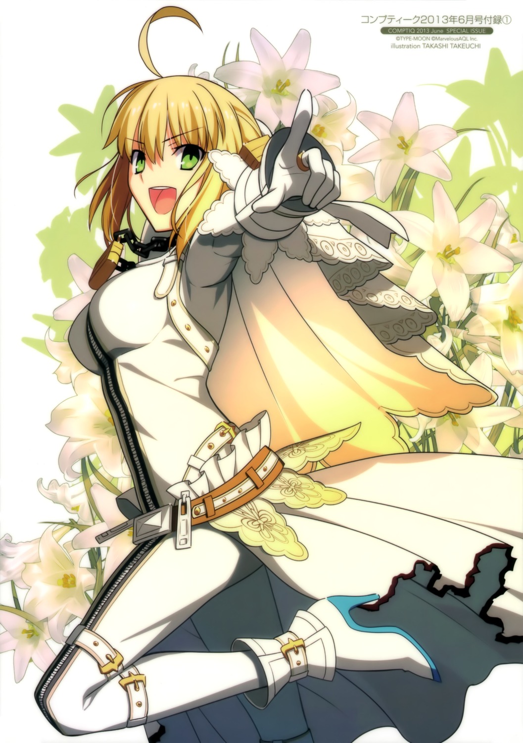 fate/extra fate/extra_ccc fate/stay_night fate/unlimited_codes saber saber_bride saber_extra takeuchi_takashi type-moon