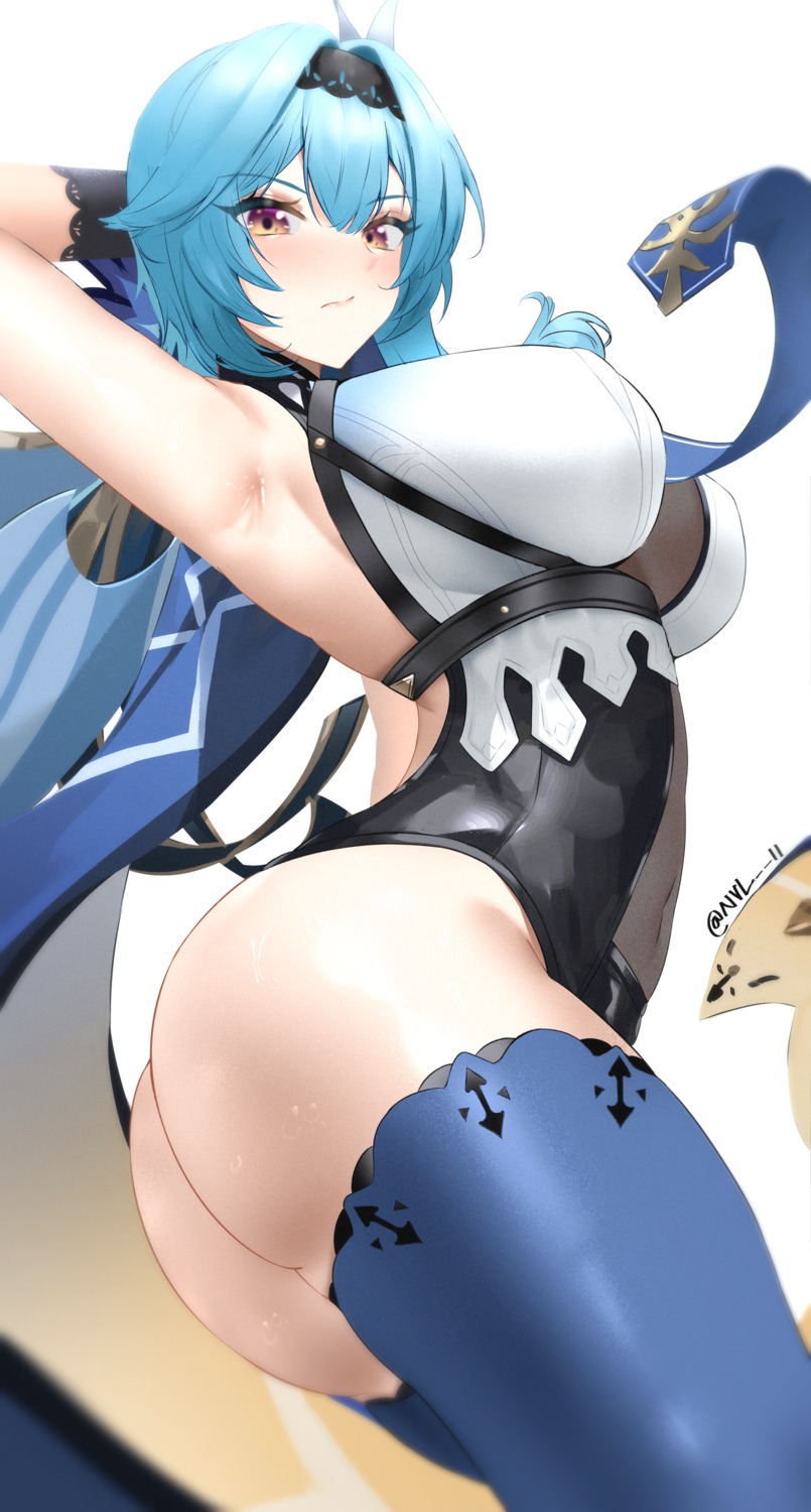 ass eula genshin_impact leotard nvl thighhighs