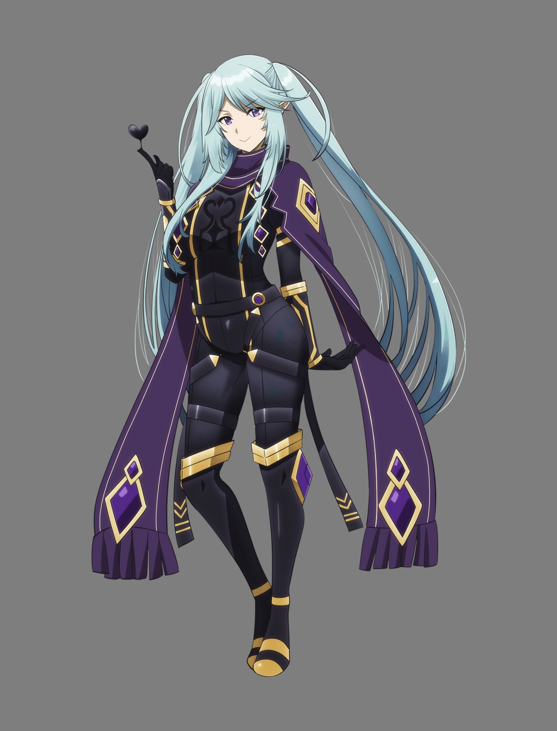 bodysuit elf epsilon_(kagejitsu) garter kage_no_jitsuryokusha_ni_naritakute! pointy_ears transparent_png