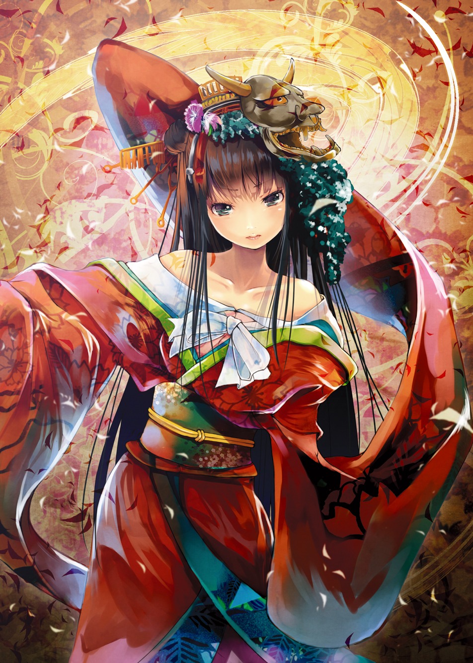 houraisan_kaguya kimono touhou yae_(mono)