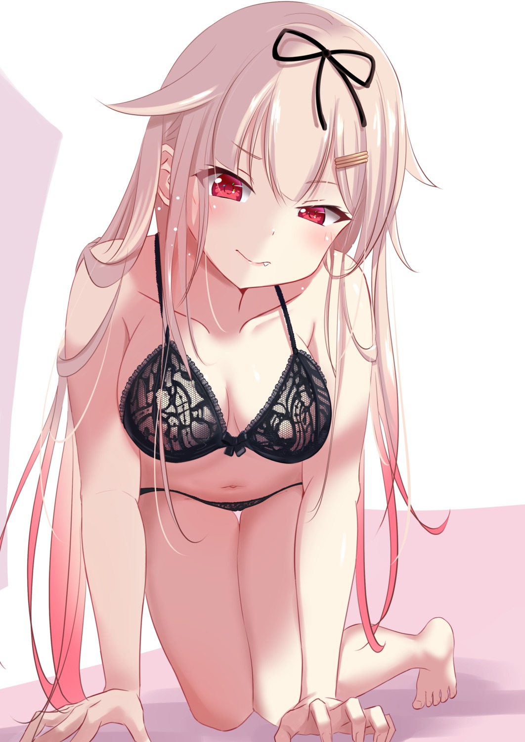 areola bra kantai_collection kuroame_(kurinohana) lingerie pantsu yuudachi_(kancolle)