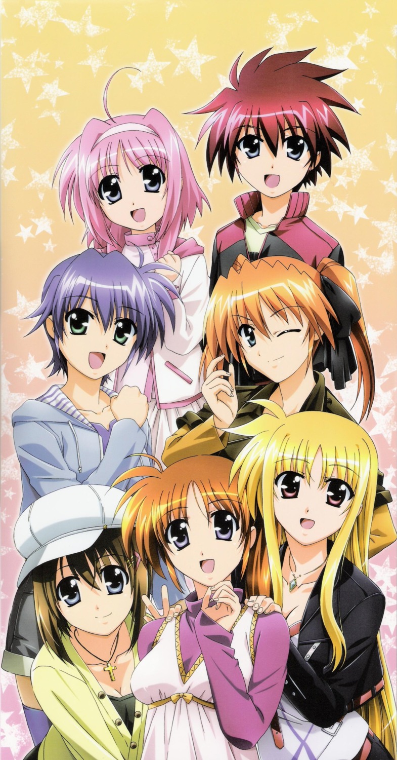 caro_ru_lushe erio_mondial fate_testarossa mahou_shoujo_lyrical_nanoha mahou_shoujo_lyrical_nanoha_strikers subaru_nakajima takamachi_nanoha teana_lanster yagami_hayate