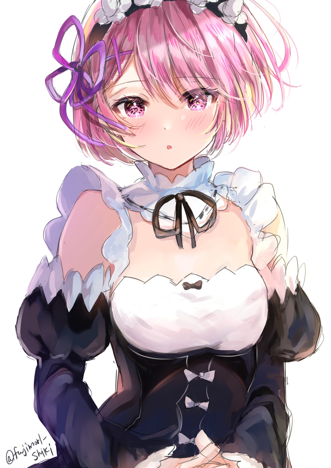 fujimori_shiki maid ram_(re_zero) re_zero_kara_hajimeru_isekai_seikatsu sketch