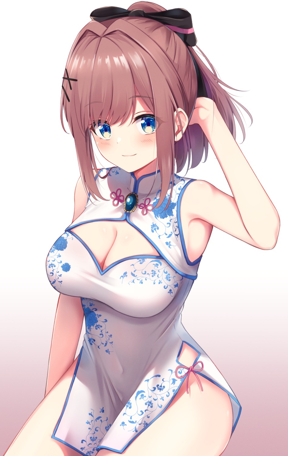 chinadress cleavage miso_(misomiso_154) nijisanji suzuhara_ruru