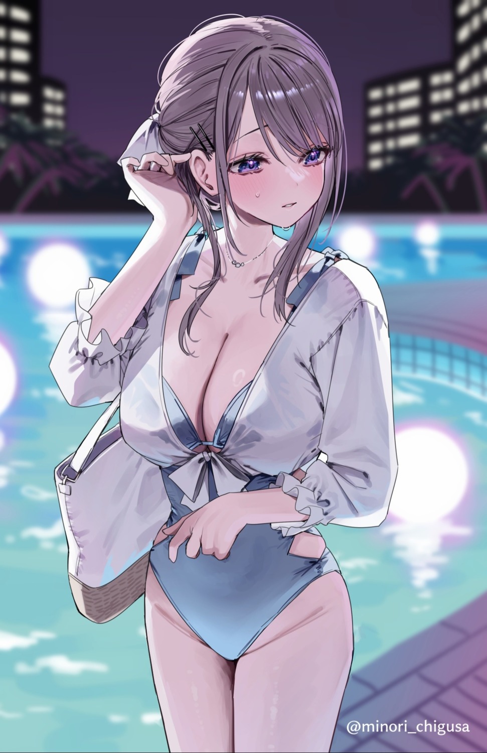 chigusa_minori saotome_shino_(shino_to_ren) see_through shino_to_ren swimsuits