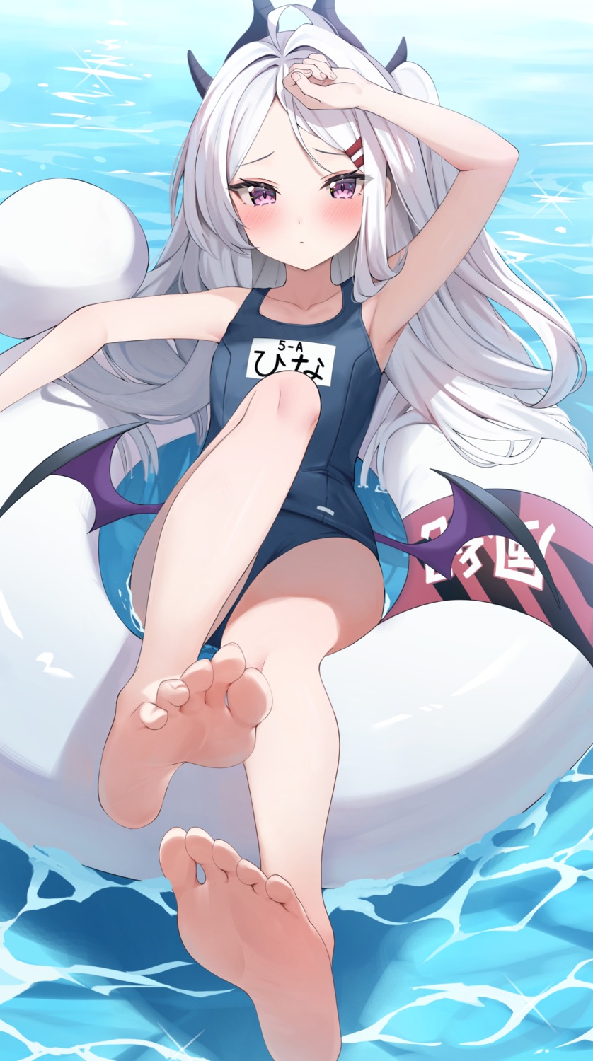 loliheaven 05" rei (ilust9999) blue archive sorasaki hina devil feet horns ...