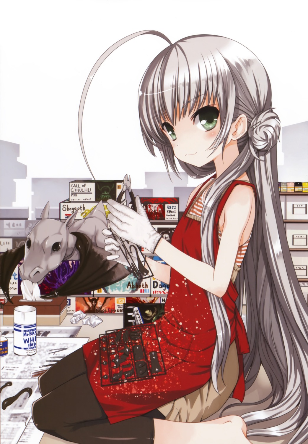 dress haiyore!_nyaruko-san koin nyaruko pantyhose shantak-kun