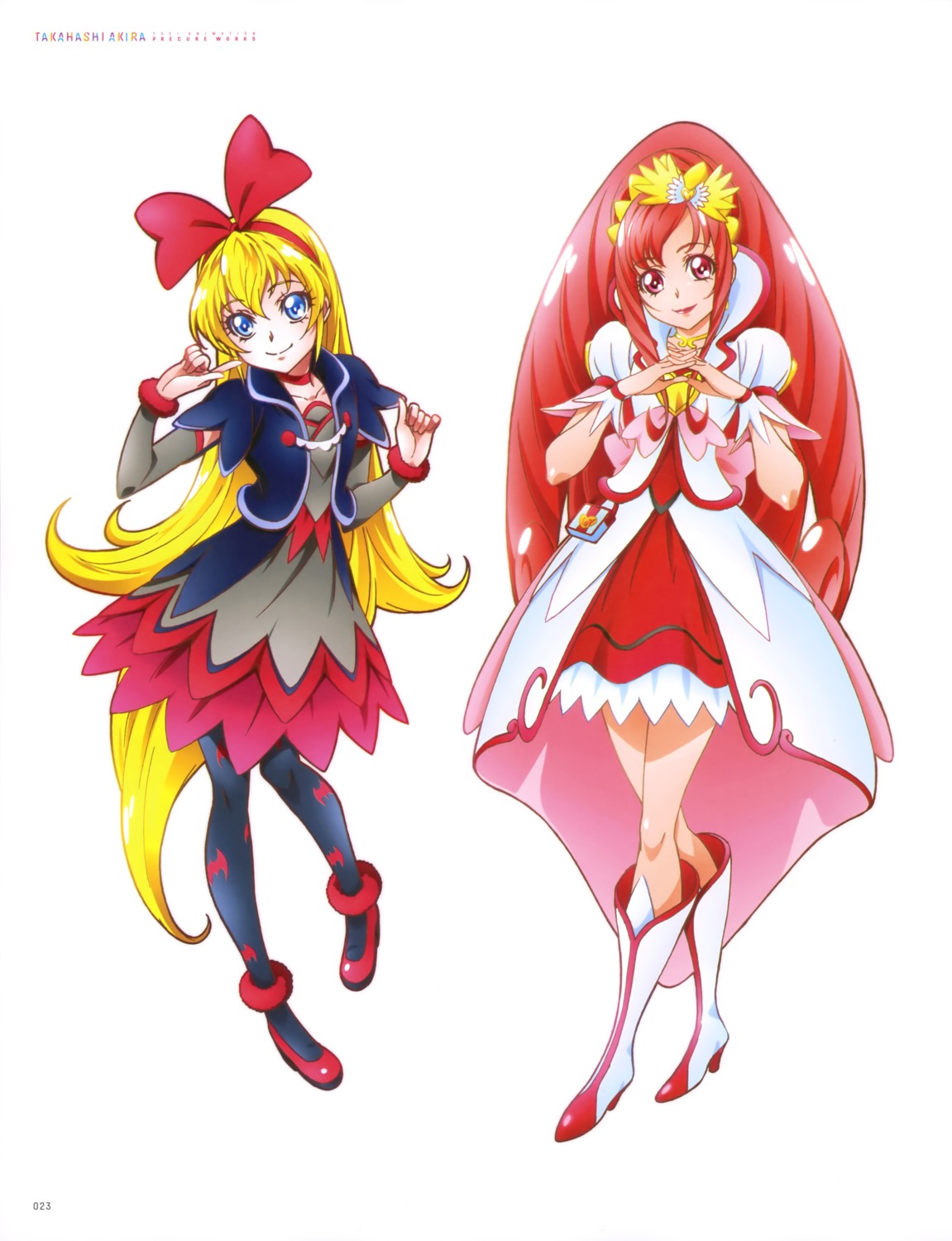 dokidoki!_precure dress heels madoka_aguri pantyhose pretty_cure regina_(dokidoki!_precure) takahashi_akira