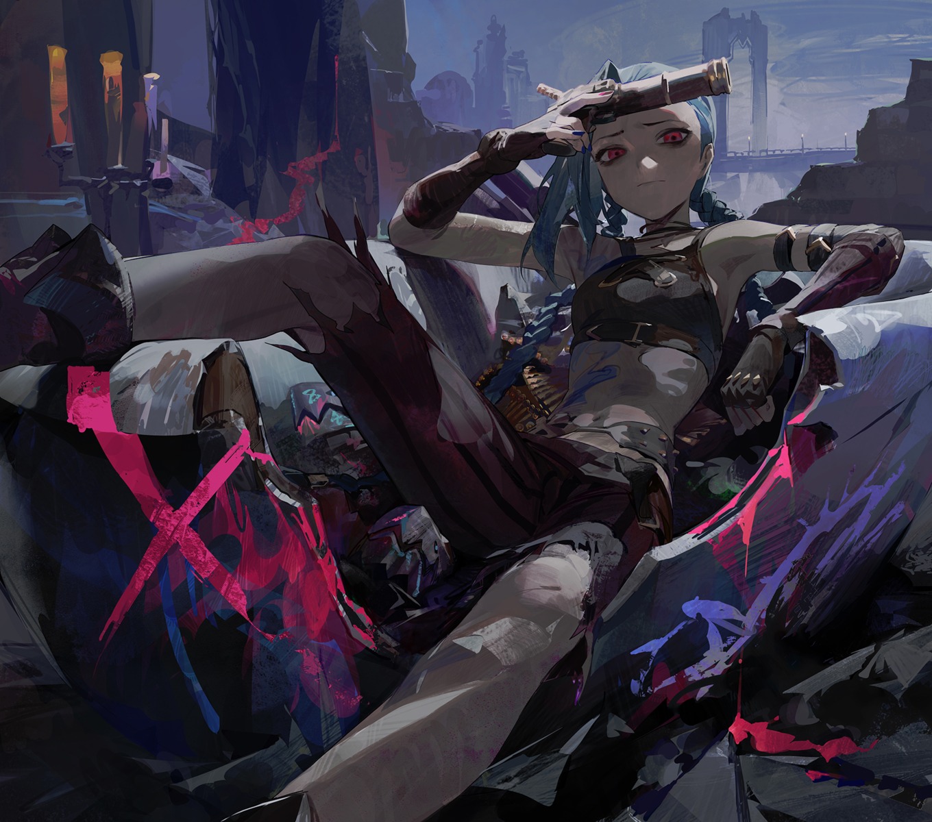 gun jinx league_of_legends modare