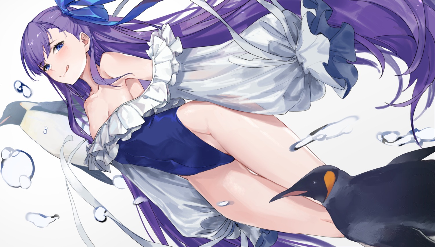 bk201 cleavage fate/grand_order meltlilith penguin swimsuits