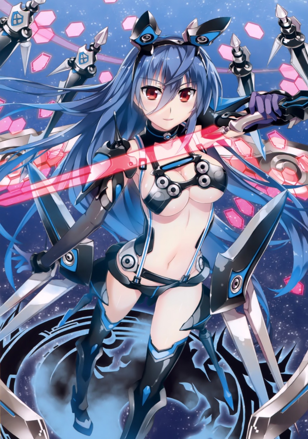 armor bikini_armor fujima_takuya heels sword thighhighs weapon wings z/x_zillions_of_enemy_x