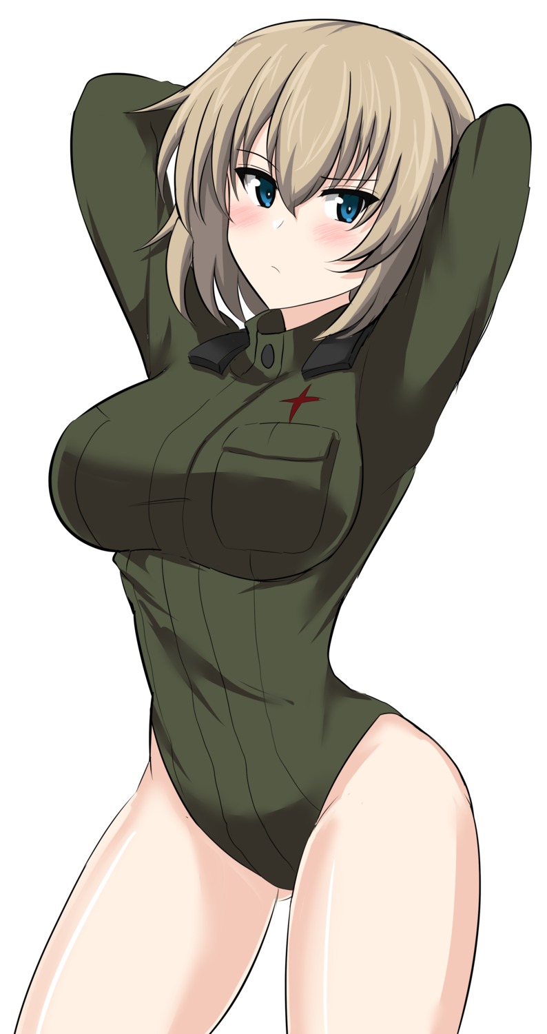 aikir_(jml5160) girls_und_panzer katyusha leotard uniform