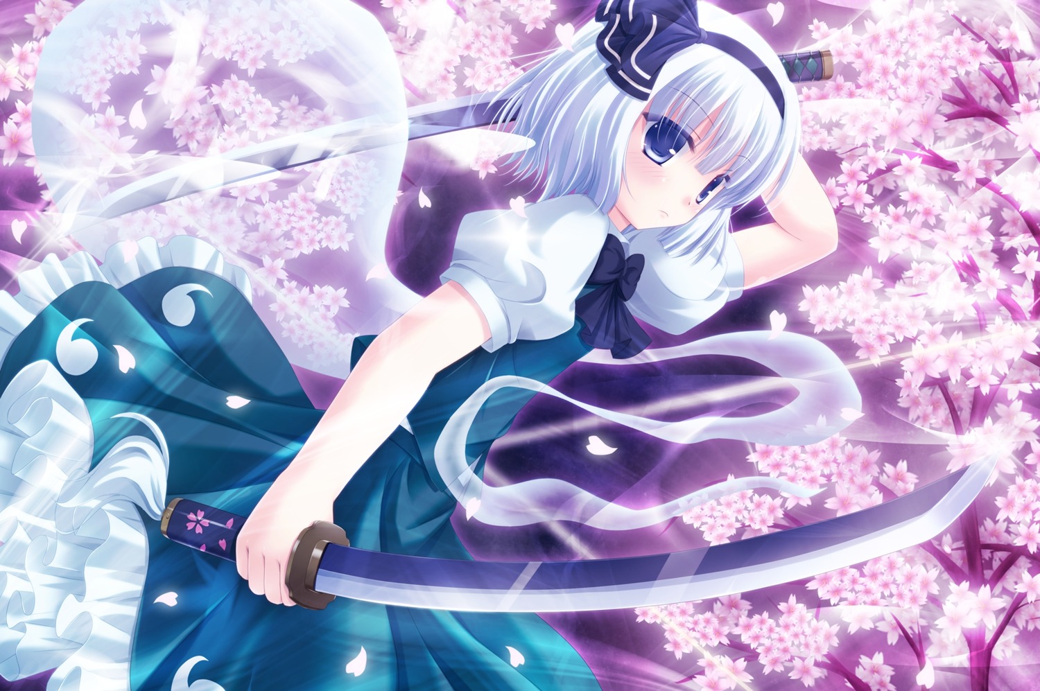 konpaku_youmu shimotsuki_keisuke sword touhou