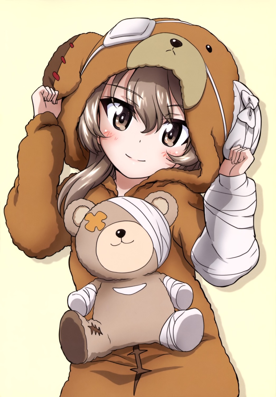 bandages eyepatch girls_und_panzer kanau shimada_arisu