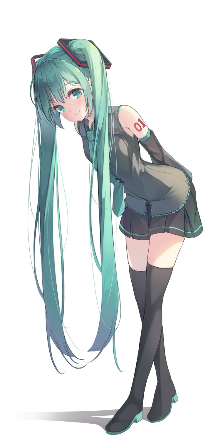 hatsune_miku heels kimyo tattoo thighhighs vocaloid