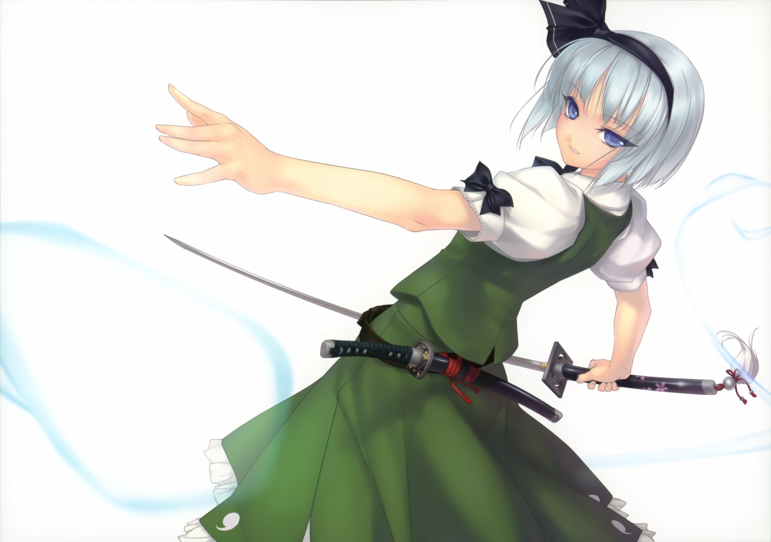 enhance_heart konpaku_youmu rokuwata_tomoe sword touhou