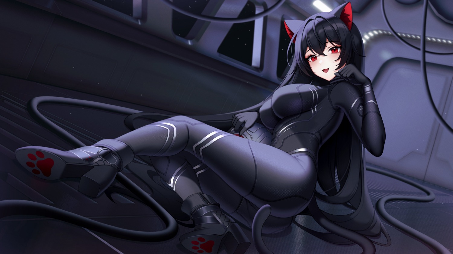 animal_ears bodysuit heels kiyochii nekomimi tail vrchat