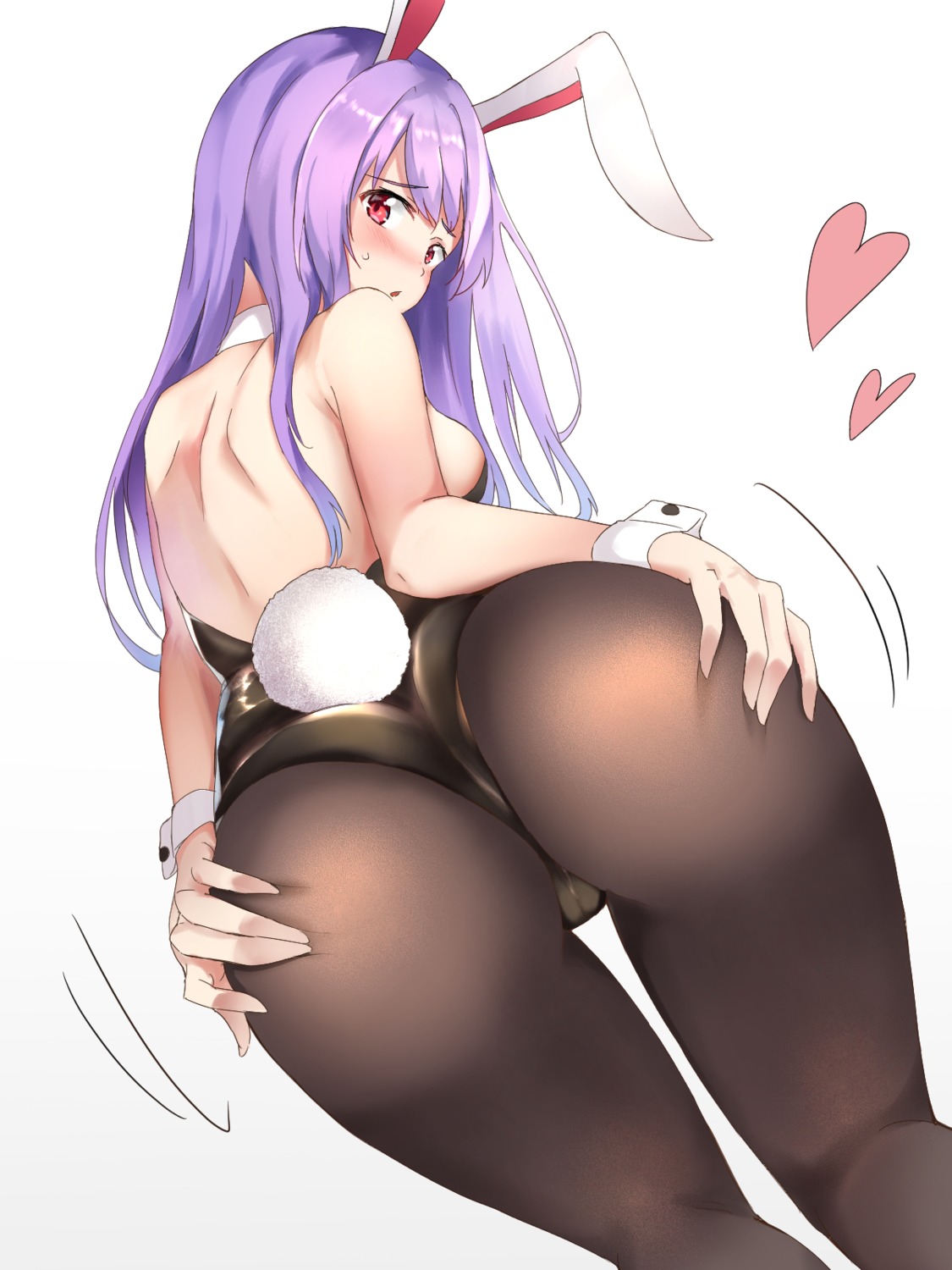 animal_ears ass ass_grab bunny_ears bunny_girl nagomian no_bra pantyhose reisen_udongein_inaba tail touhou