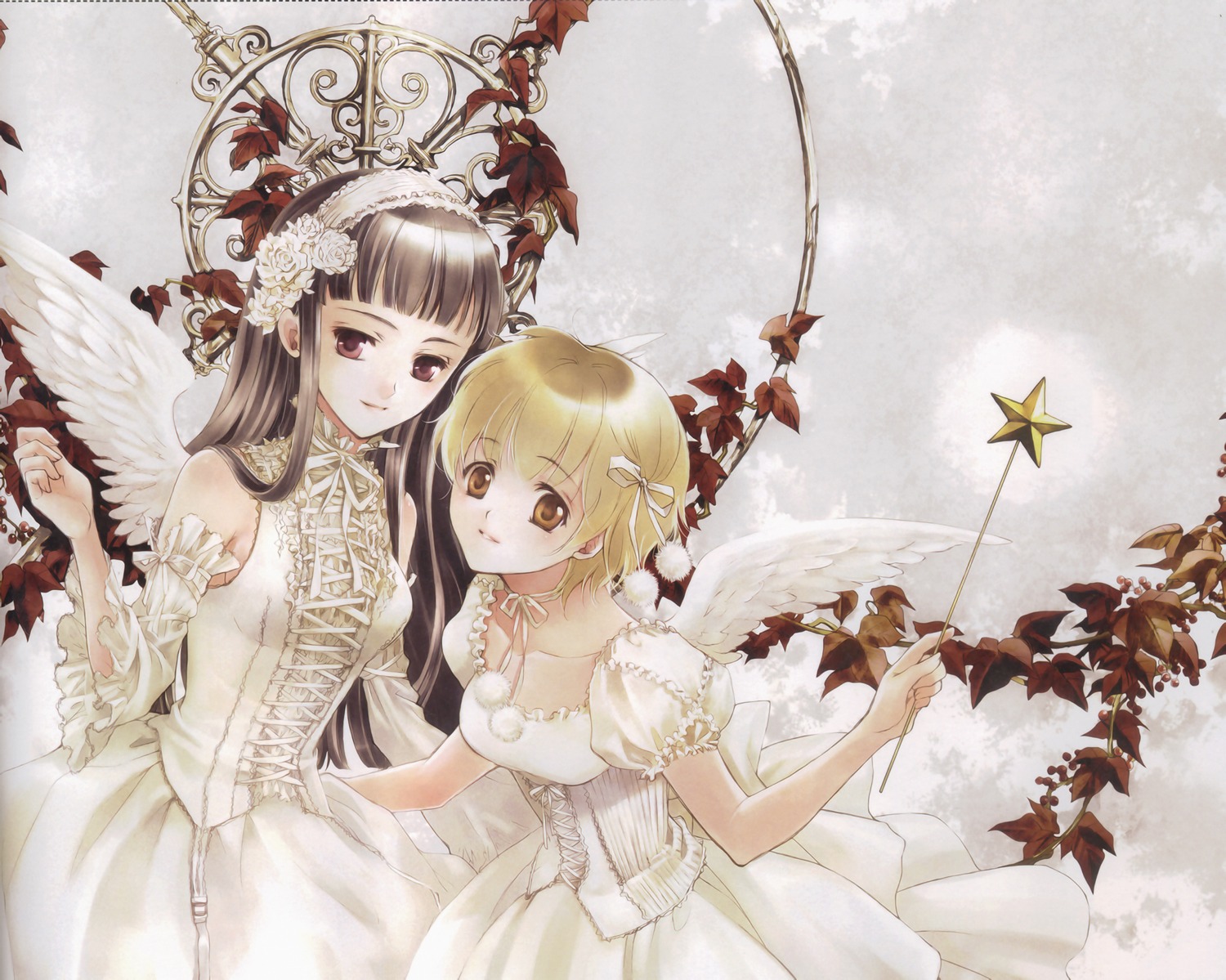 kuramoto_kaya lolita_fashion pieces_of_the_world wallpaper wings