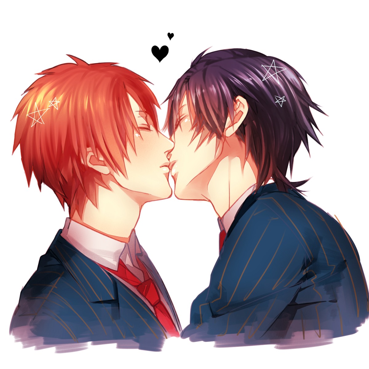 ichinose_tokiya ittoki_otoya kazari_tayu male seifuku uta_no_prince_sama yaoi