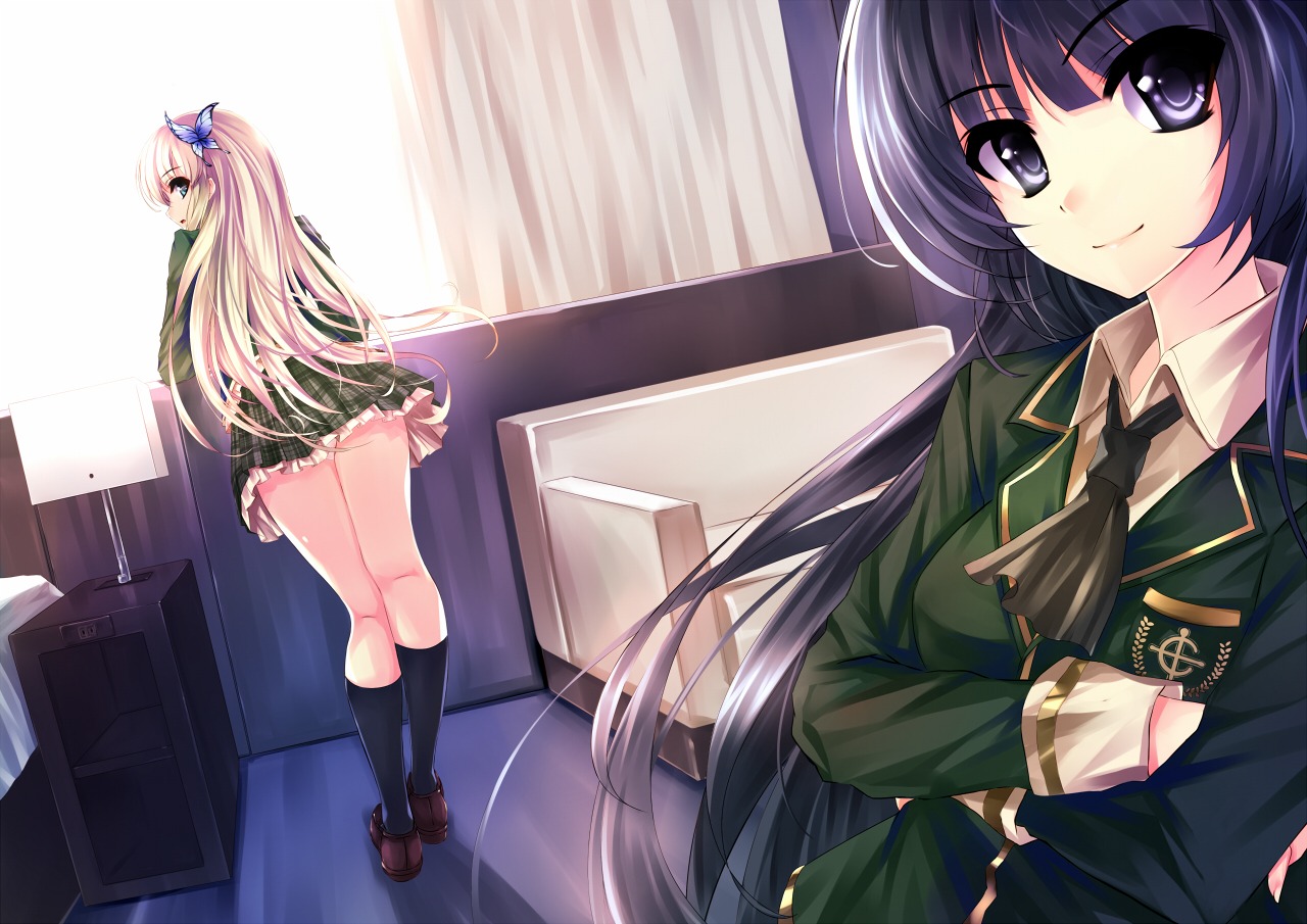 boku_wa_tomodachi_ga_sukunai kashiwazaki_sena mikazuki_yozora pantsu seifuku windforcelan