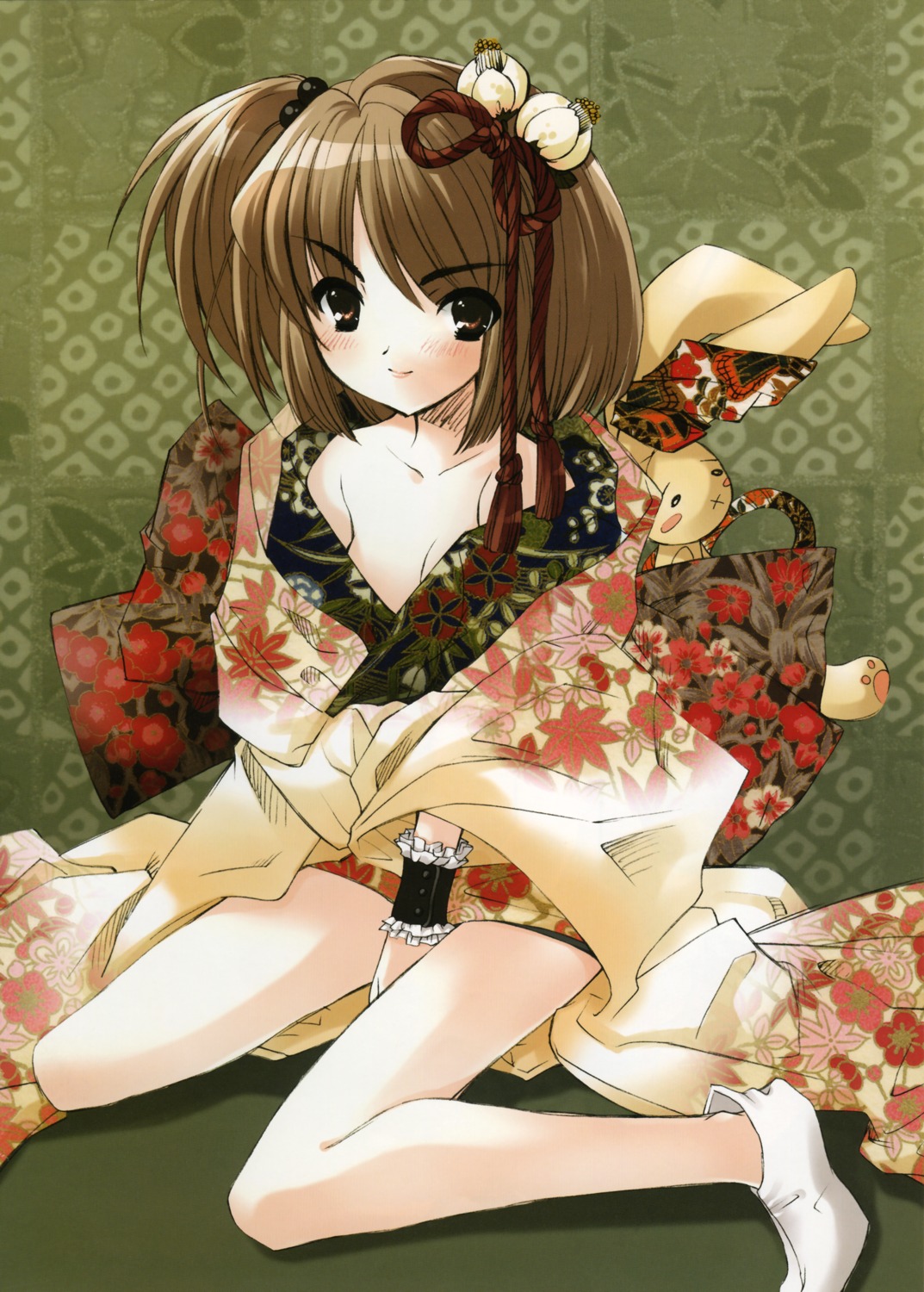 cleavage ito_noizi kimono lolita_fashion wa_lolita