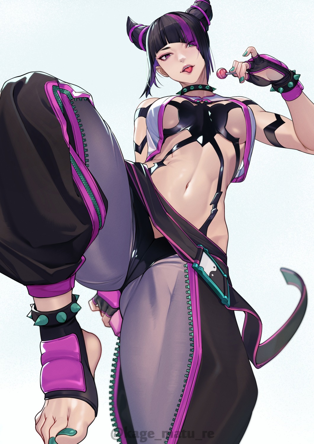 han_juri heterochromia kagematsuri no_bra street_fighter_vi