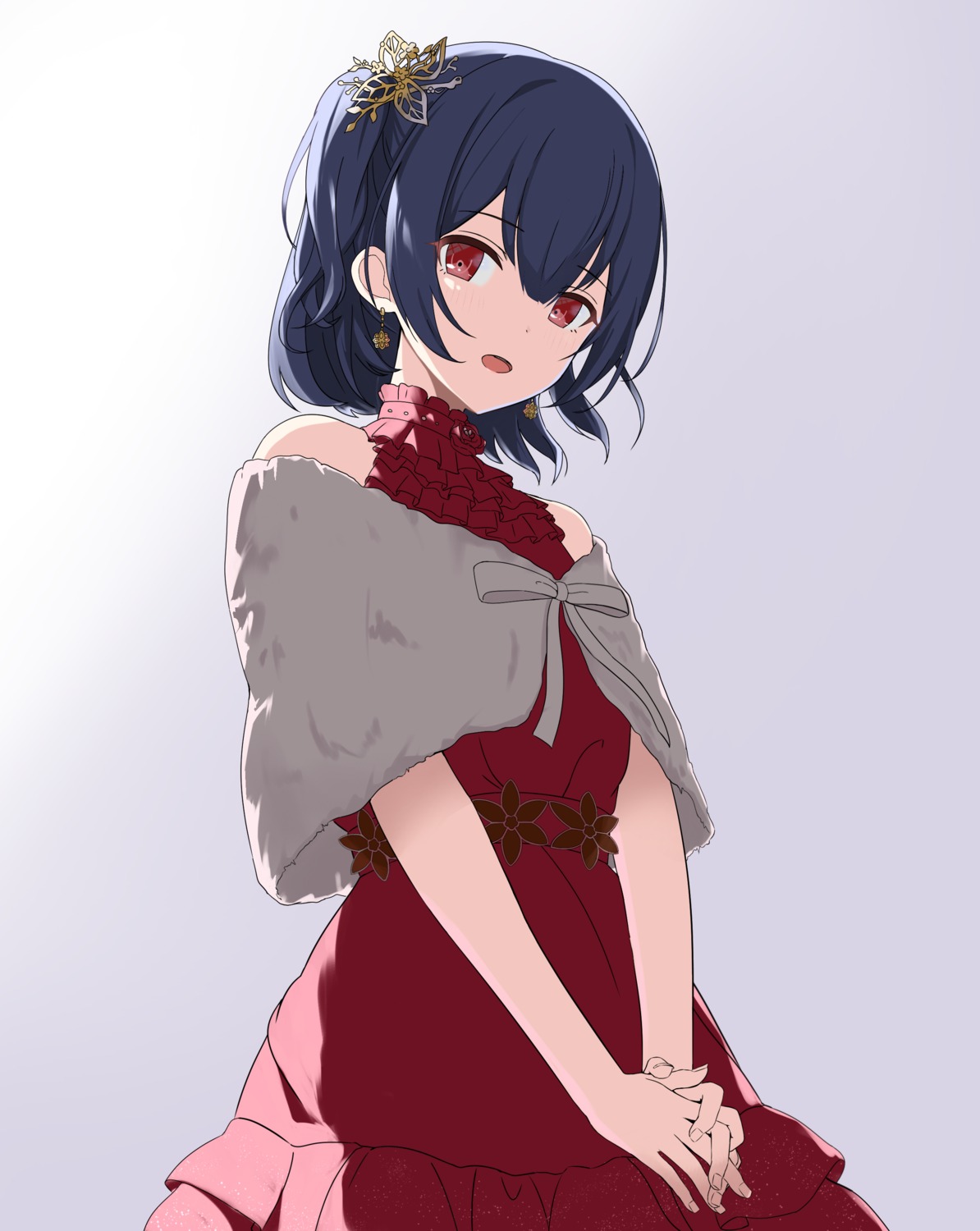 dress mm_(pomeme4) morino_rinze the_idolm@ster the_idolm@ster_shiny_colors