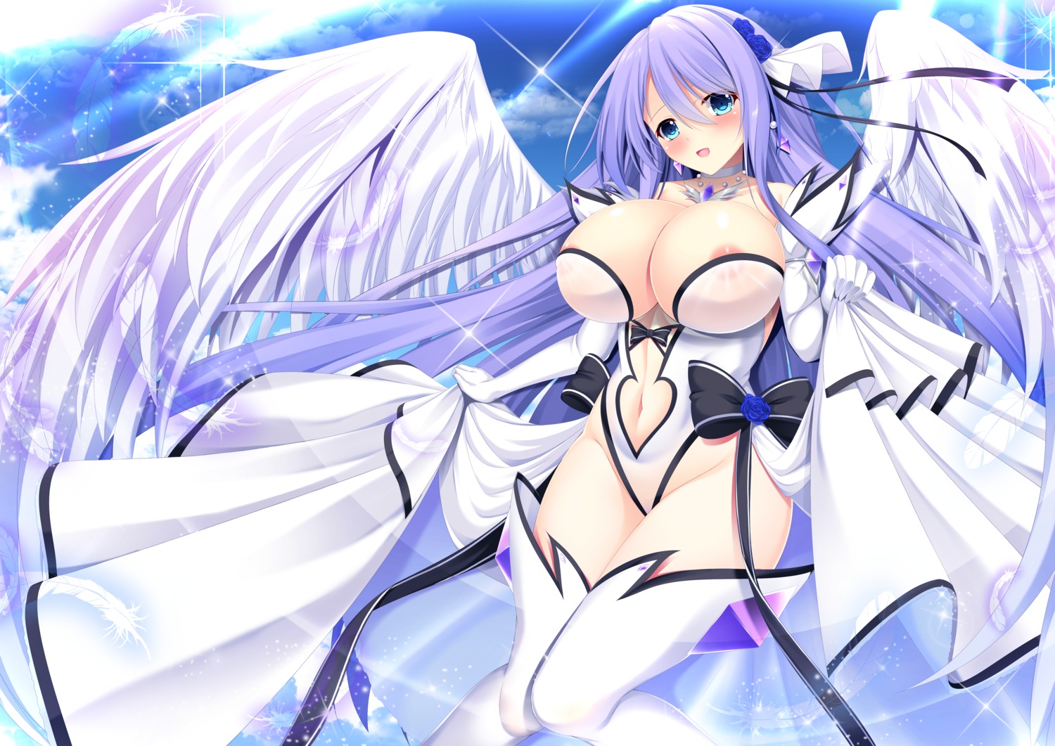 areola leotard no_bra princess_connect princess_connect!_re:dive see_through tagme thighhighs wings