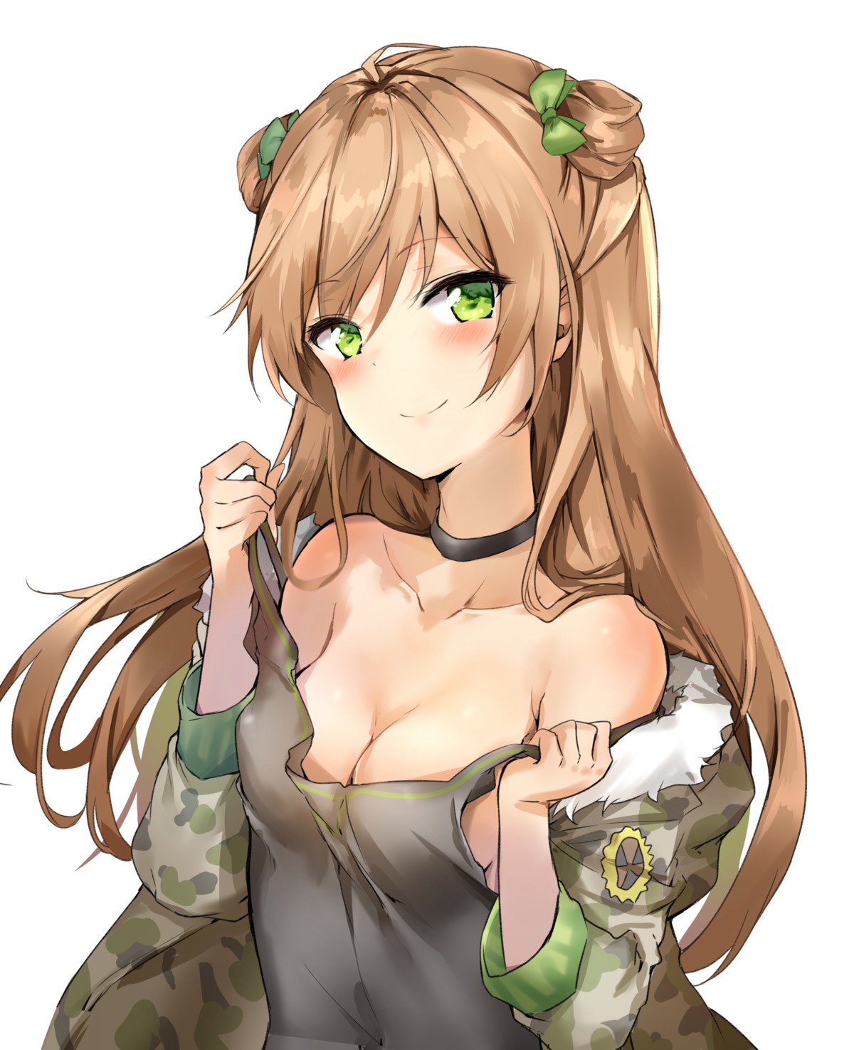 cleavage girls_frontline rfb_(girls_frontline) sunhyun undressing