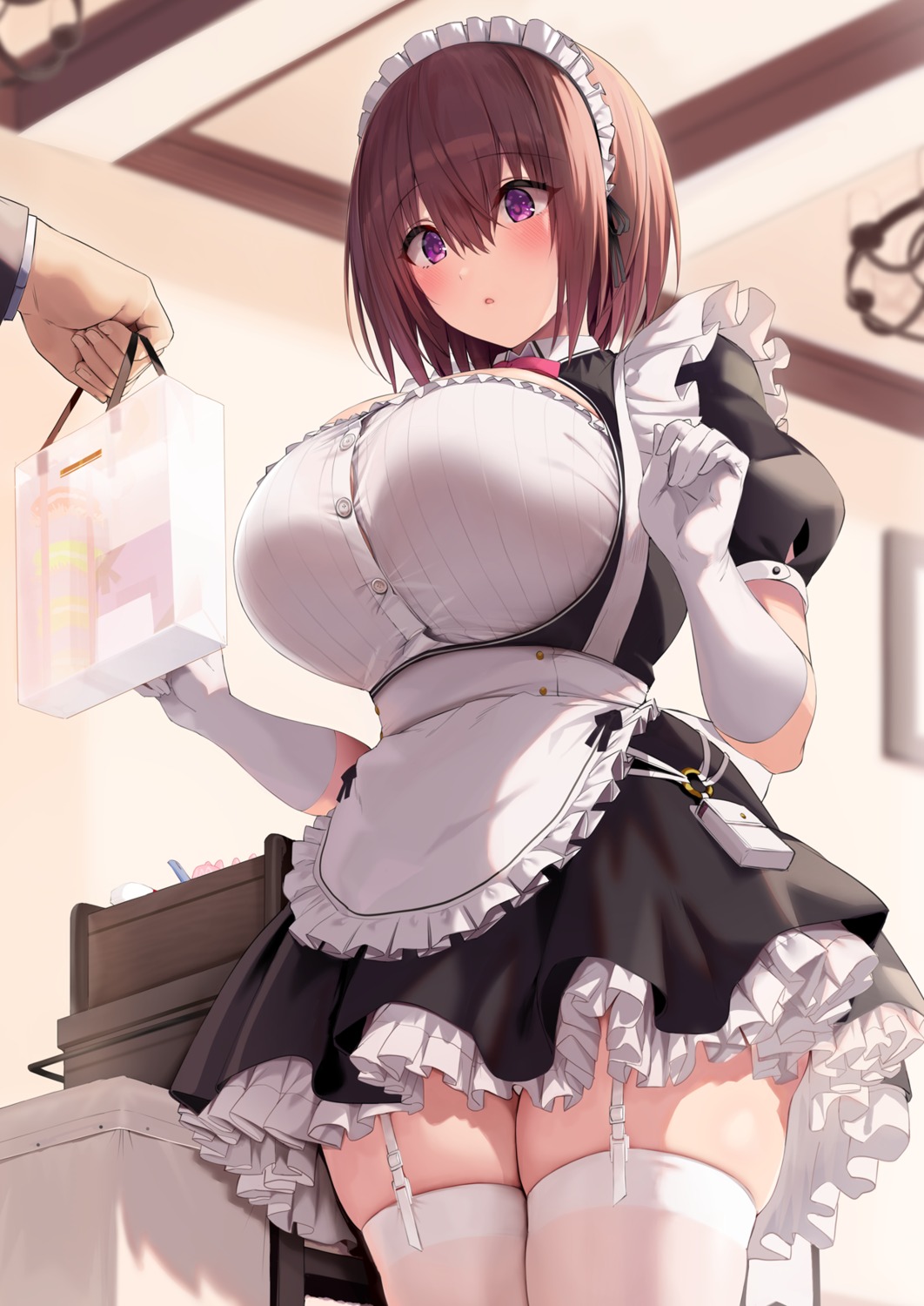 blue_gk maid stockings thighhighs