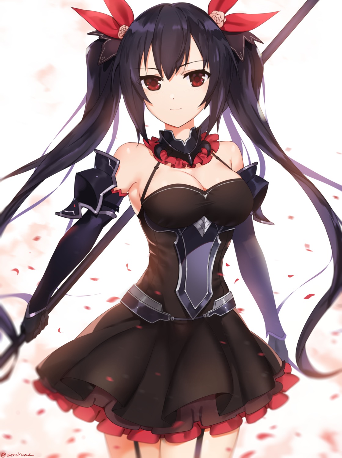 choujigen_game_neptune cleavage dress noire sendrawz weapon