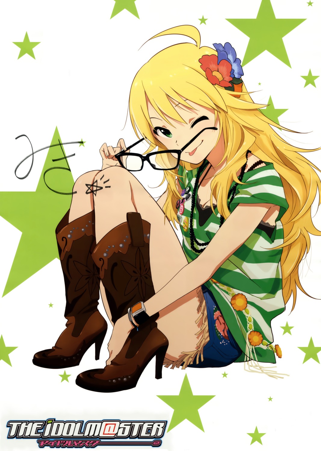 disc_cover heels hoshii_miki megane nishigori_atsushi the_idolm@ster